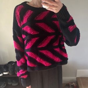 Public School Cropped Wool Blend Oversized Sweater size S